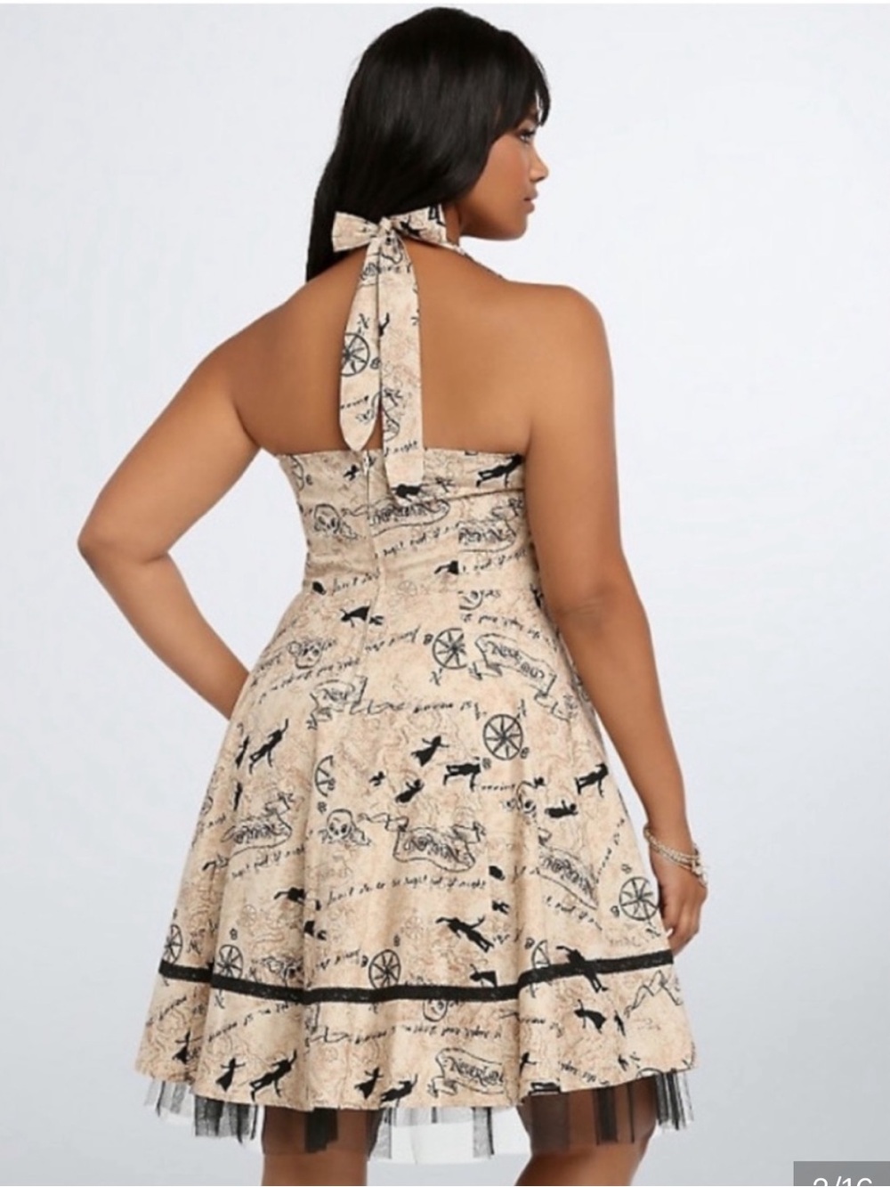 Disney Peter Pan Halter Dress with Black Accents - Picture 4 of 8